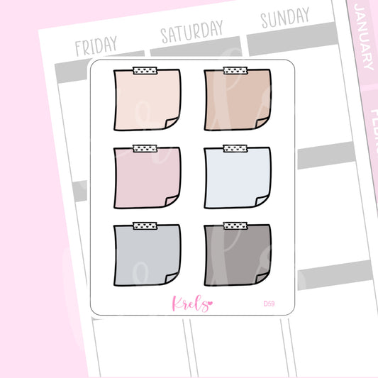 Sticky Note Sticker | D59
