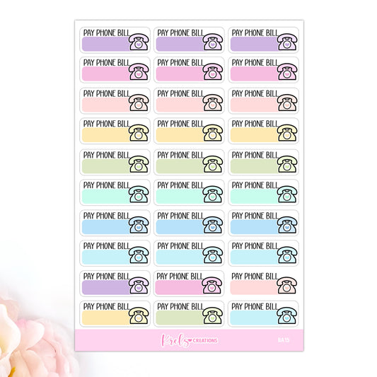 BA15 | Pay phone bill