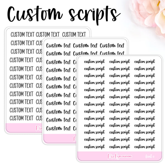 Custom Scripts