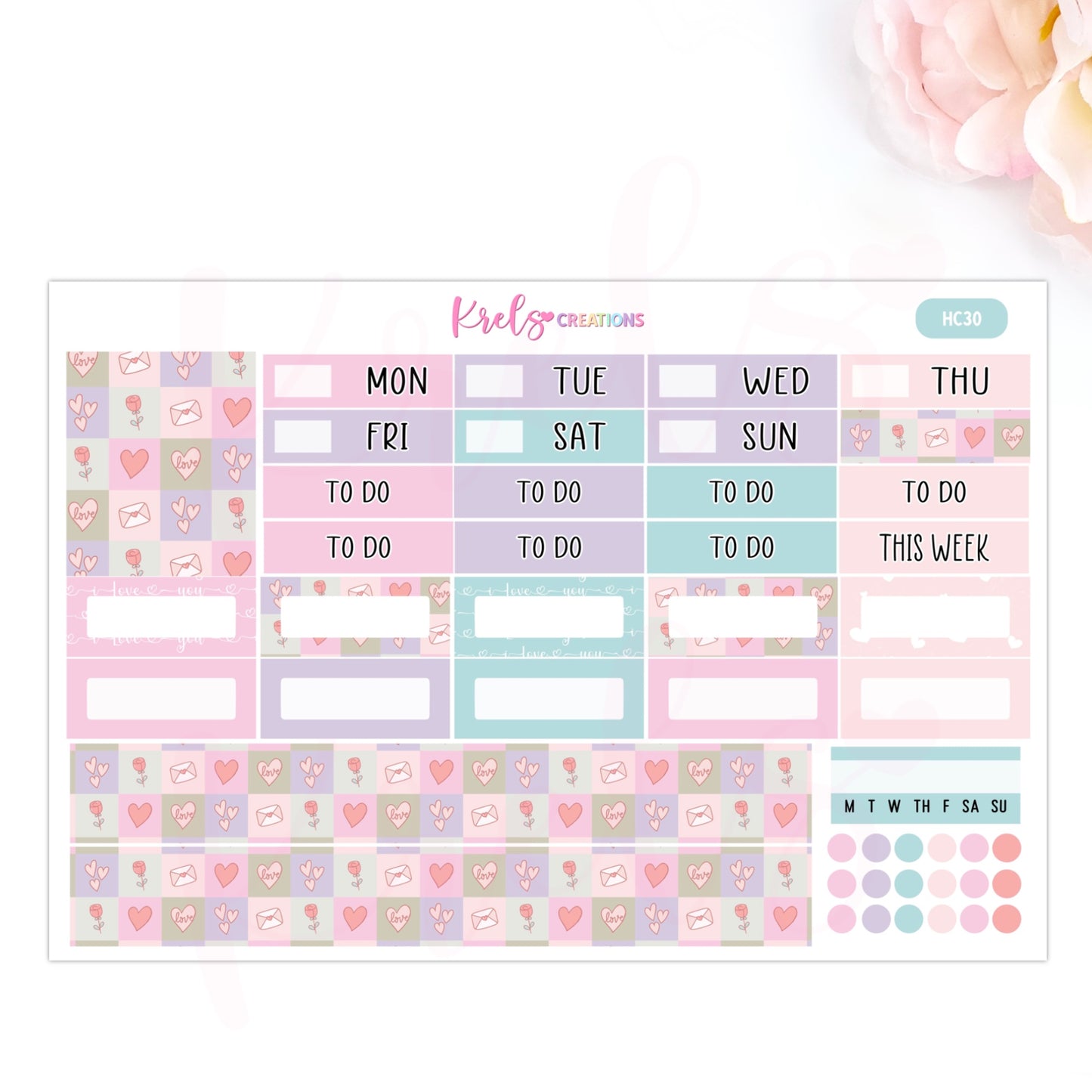 HC30 | Pastel love | Hobonichi cousin