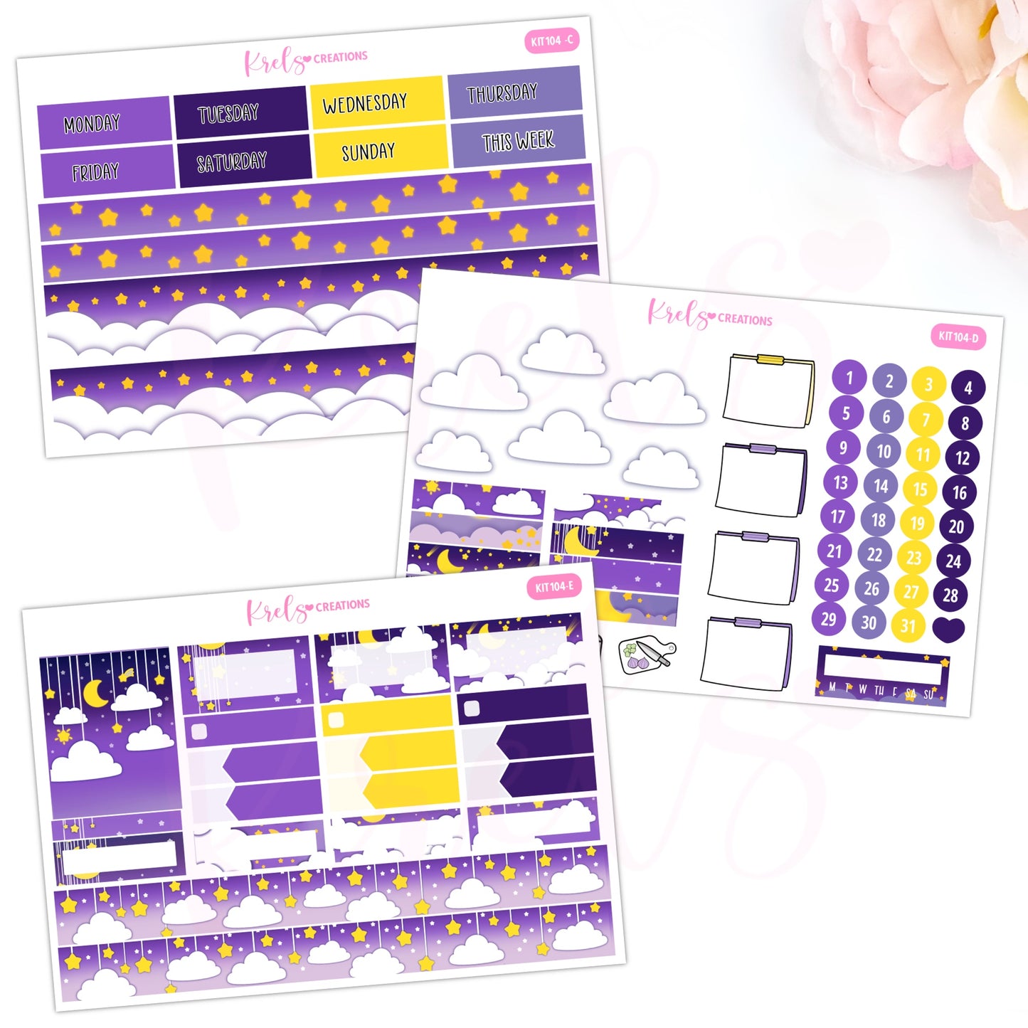 KIT104 | Twinkle twinkle -Midnight | Vertical Kit