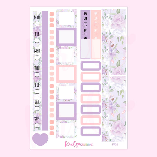 HW26 | Lavender rose | Hobonichi Week kit