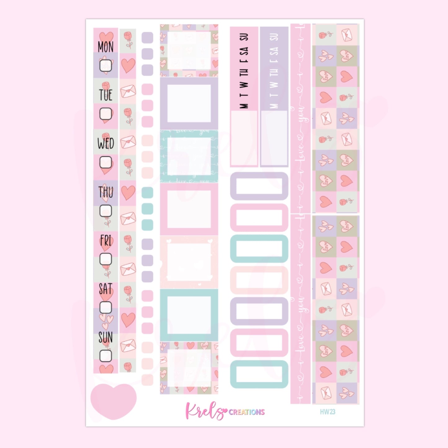 HW23 | Pastel love | Hobonichi Week kit