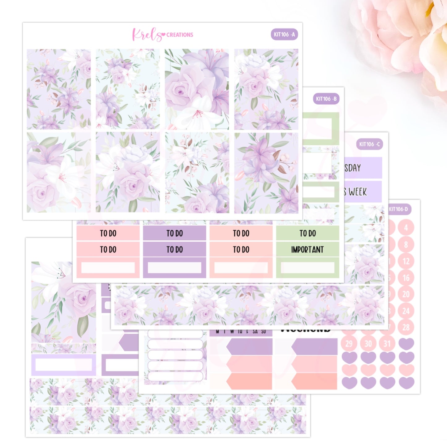 KIT106 | Lavender rose | Vertical Kit