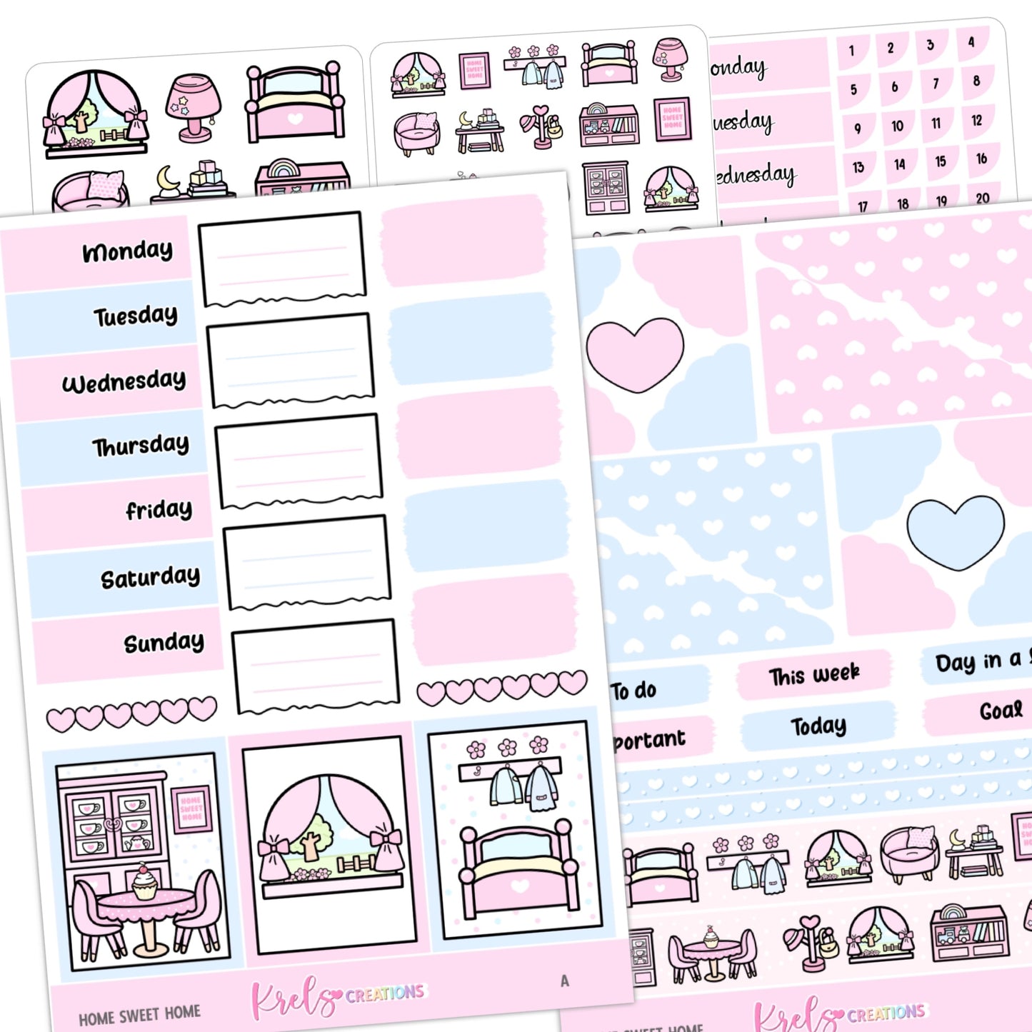Home Sweet home | Journaling sticker