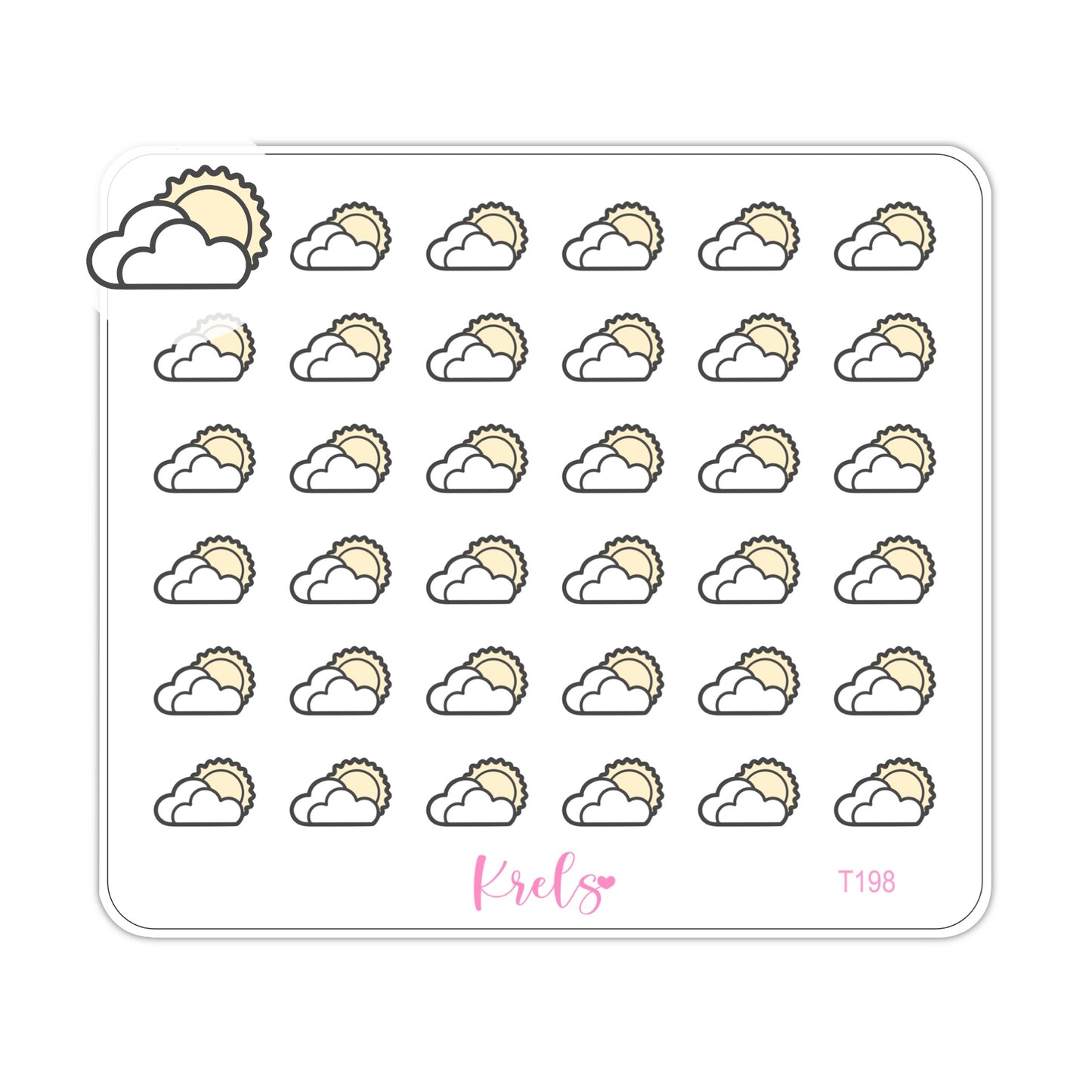 Sun and clouds | T198