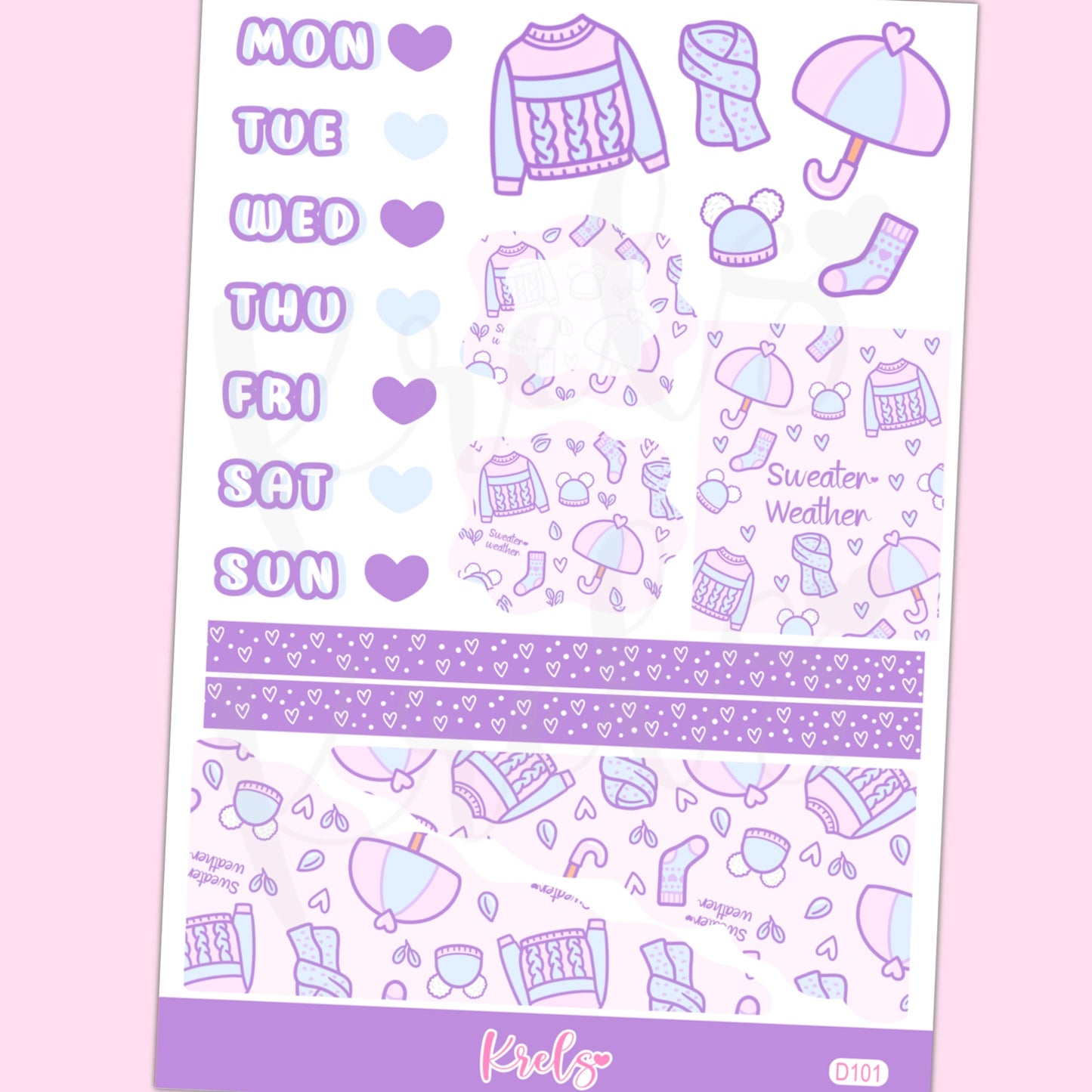 D101 | Sweater Weather Journaling sticker