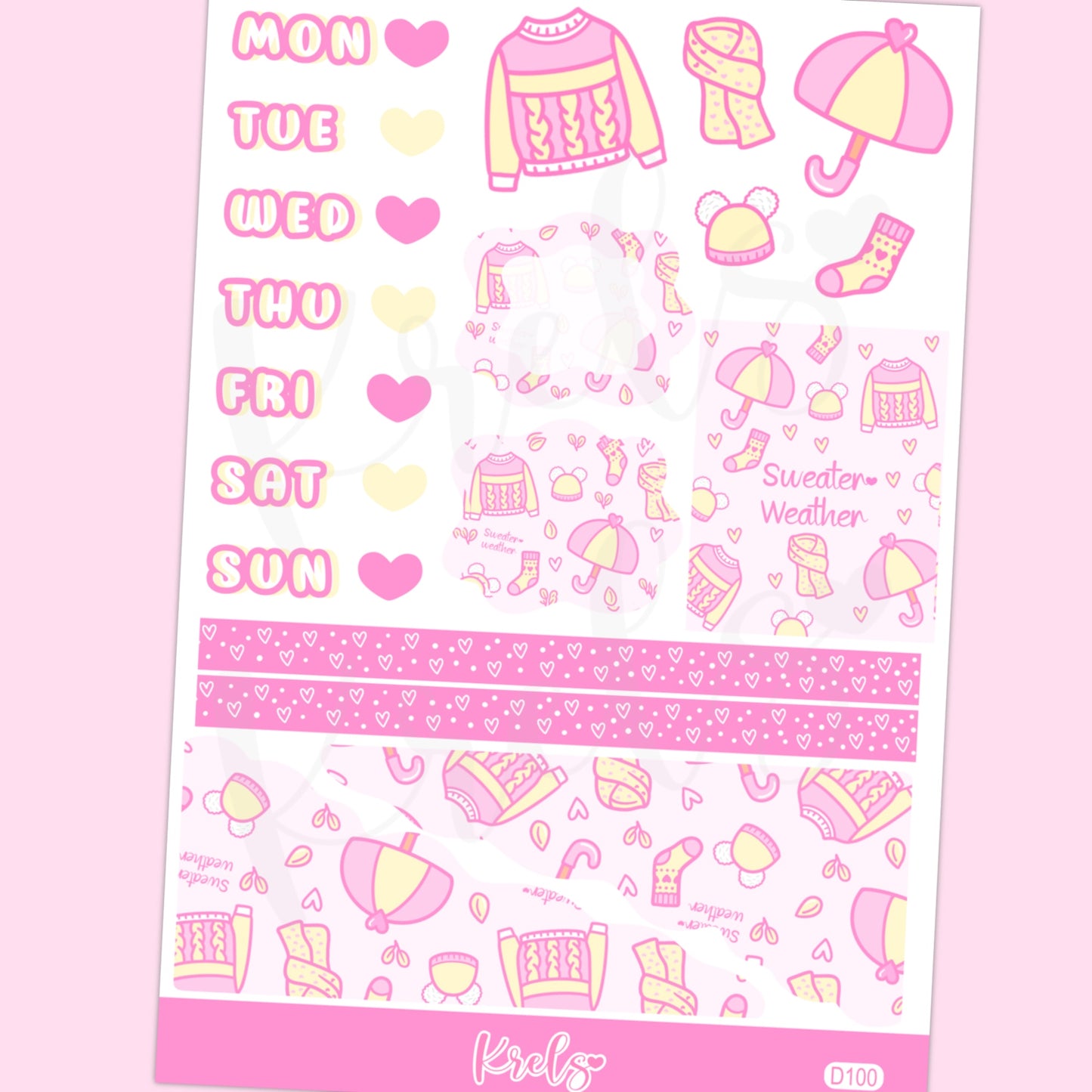D100 | Sweater Weather Journaling sticker