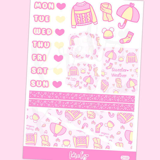 D100 | Sweater Weather Journaling sticker