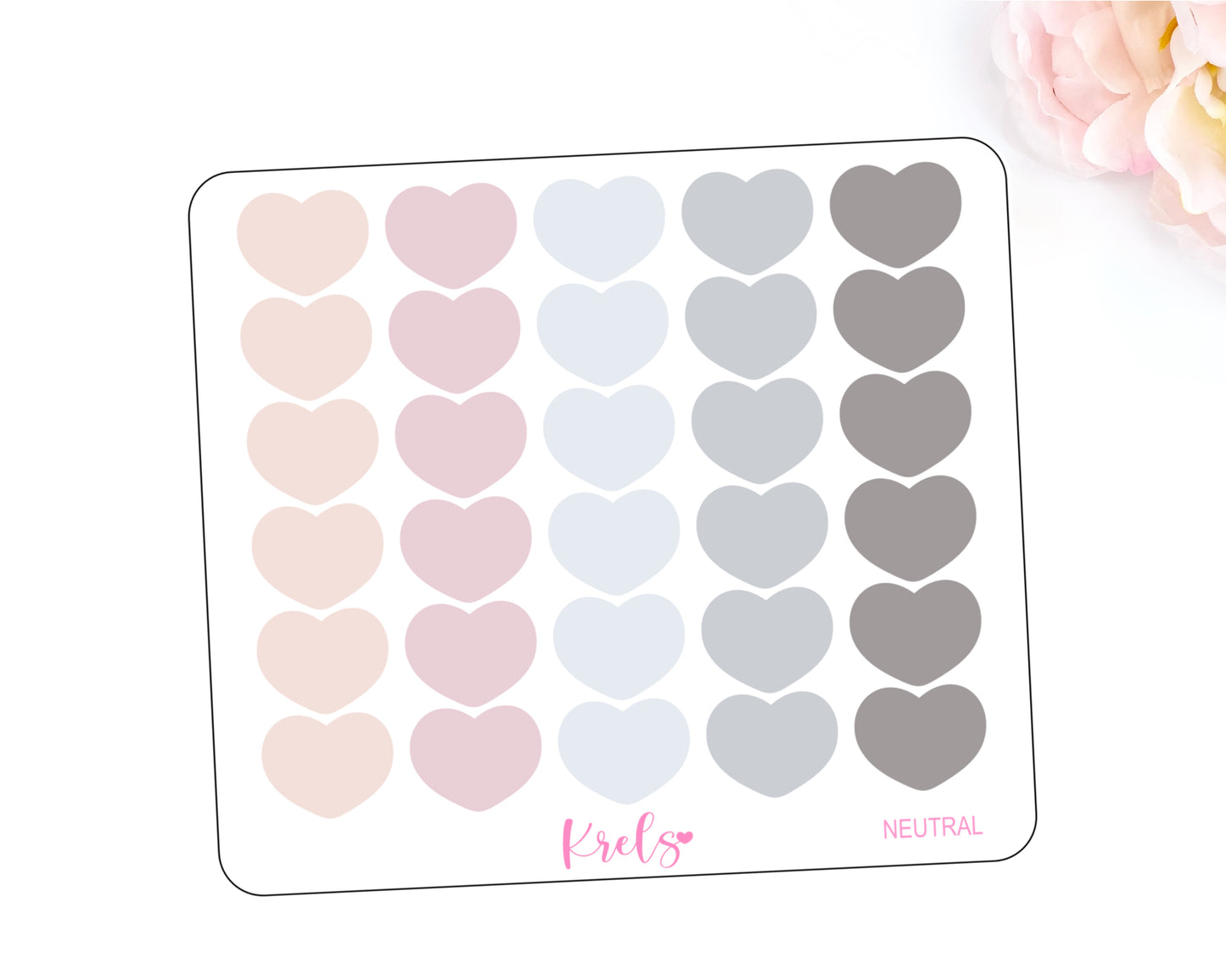 NEUTRAL | Medium Heart | Transparent