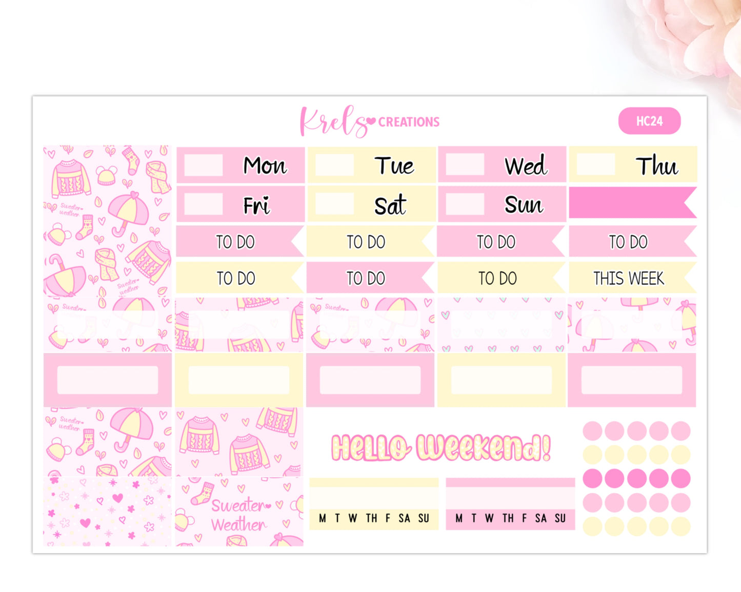 HC24 | Sweater weather | Hobonichi cousin
