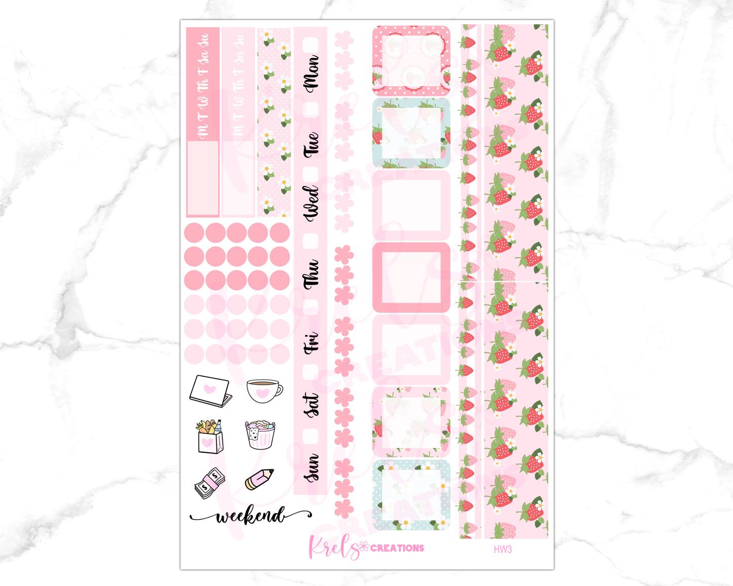 HW3 | Hobonichi week kit sticker