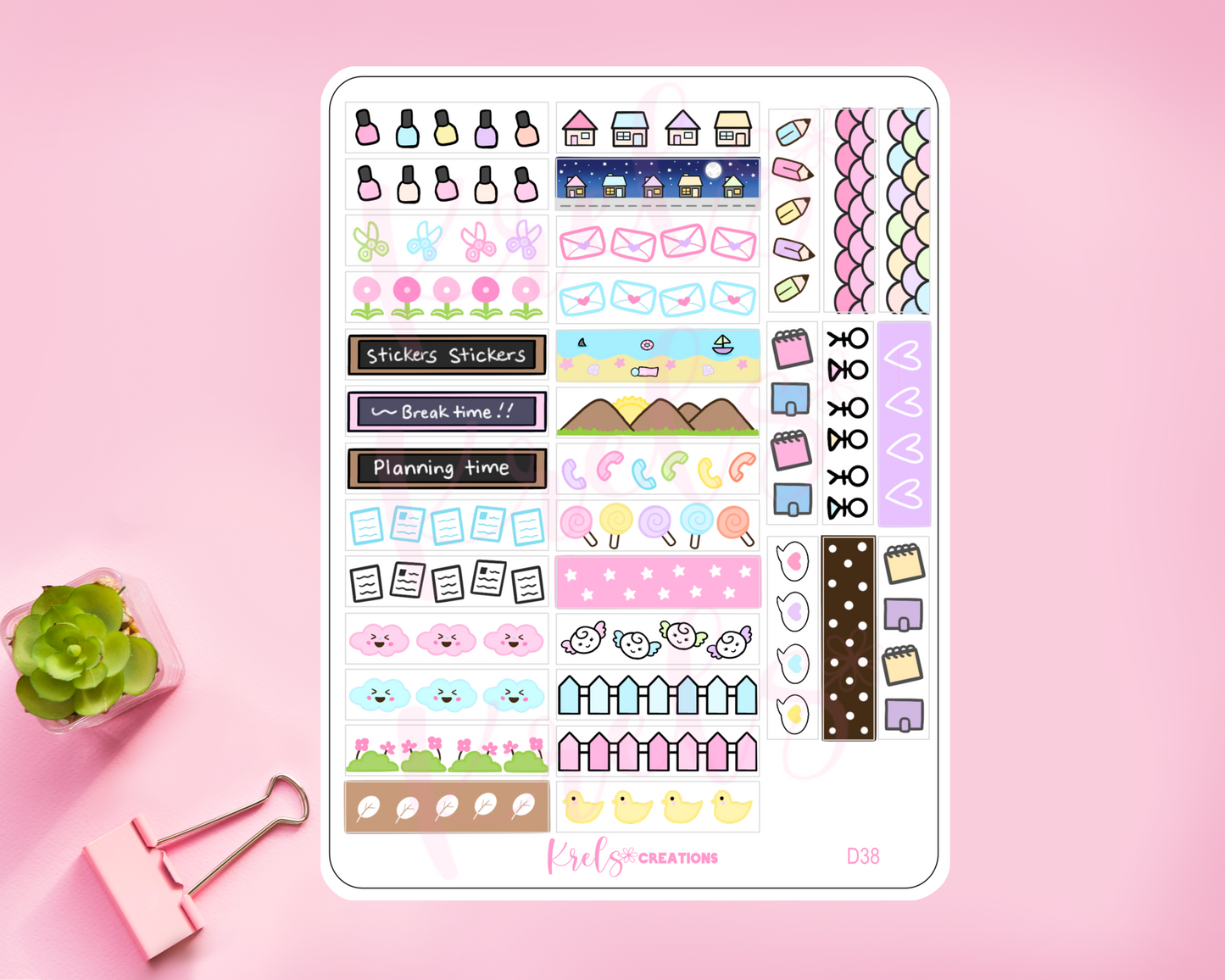 Mini doodles washi strip | D38