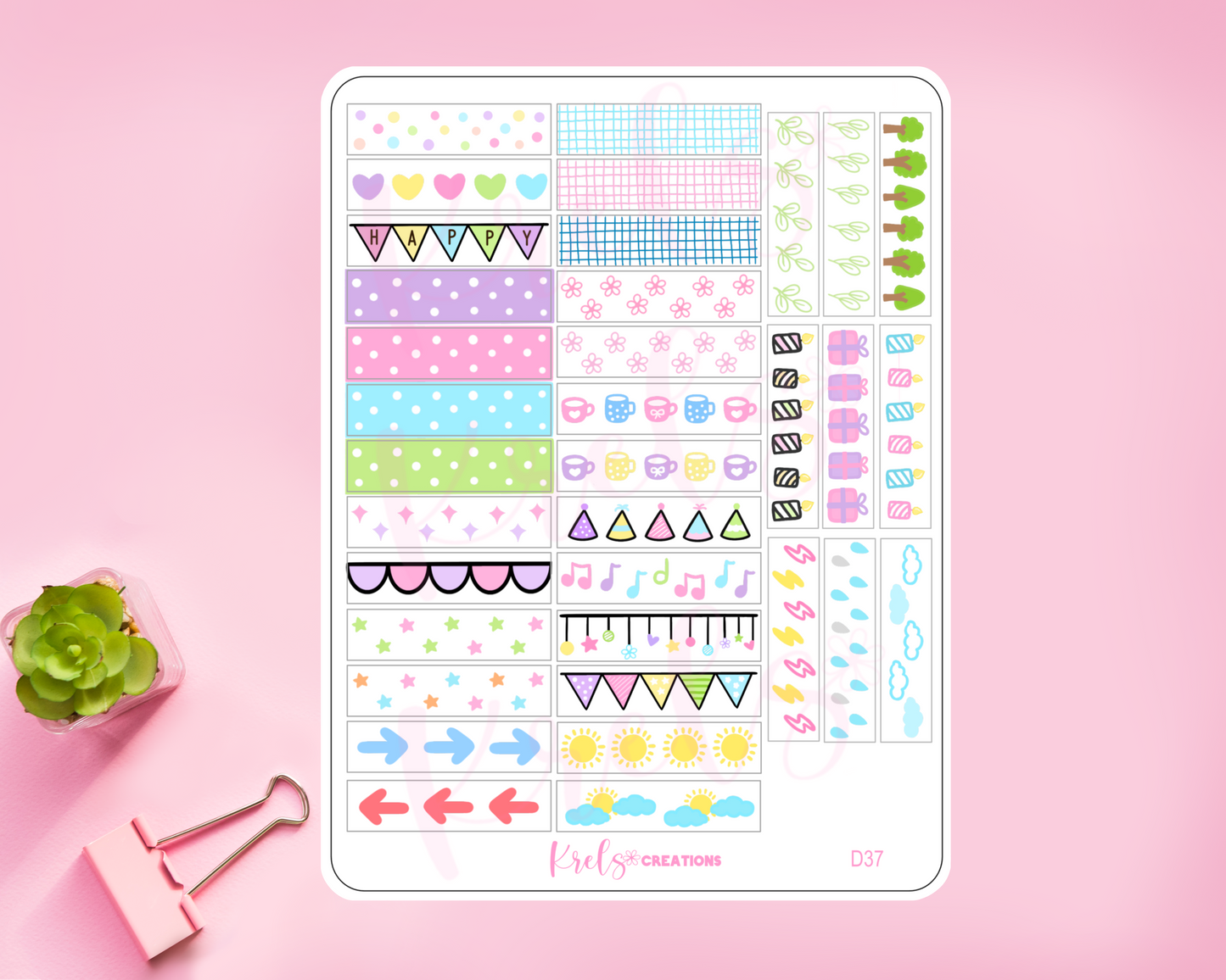 Mini doodles washi strip | D37