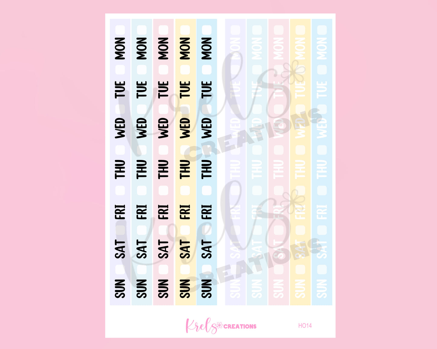 HO14| MARSHMALLOW | Date cover for Hobonichi Week