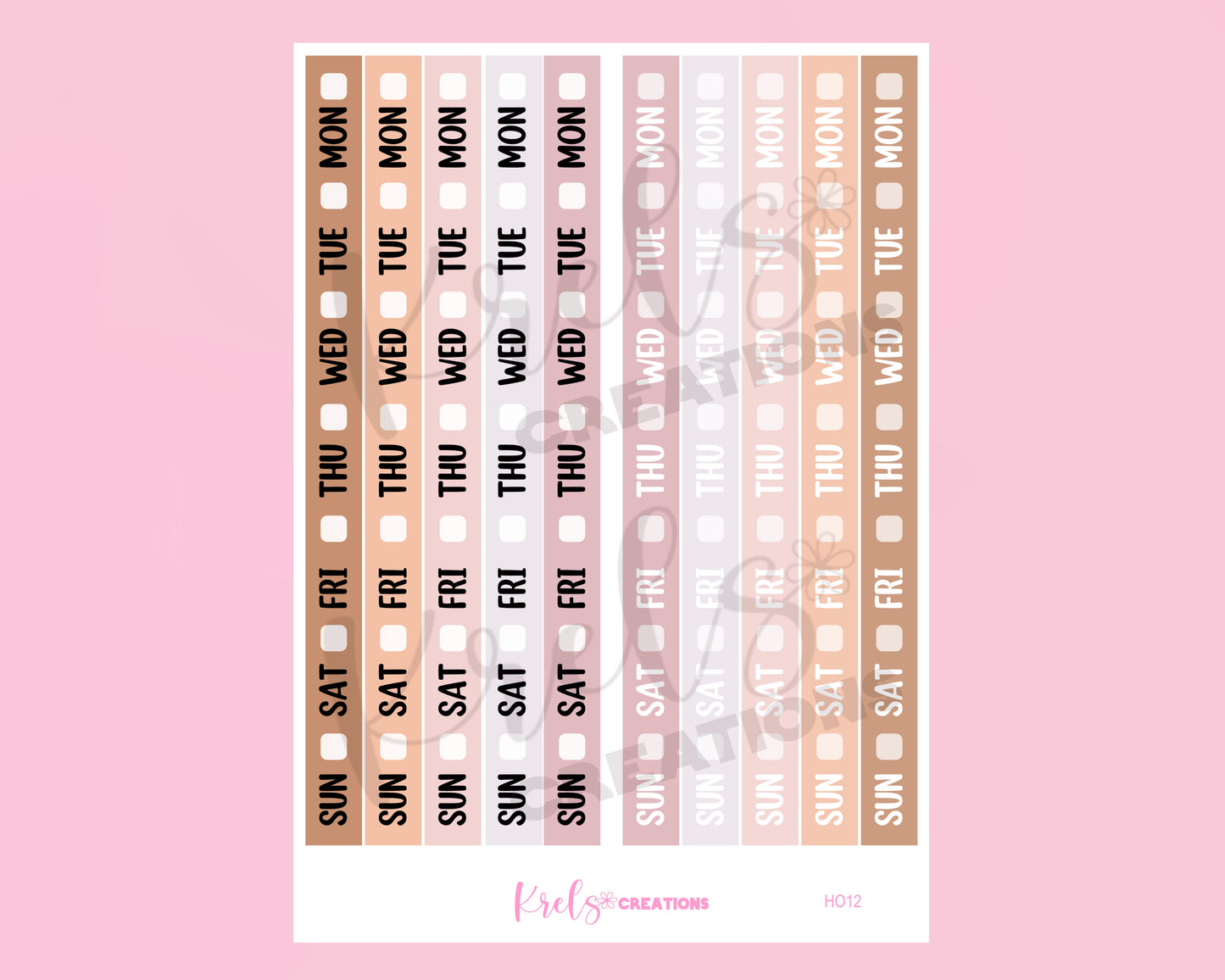 HO12| FALL | Date cover for Hobonichi Week