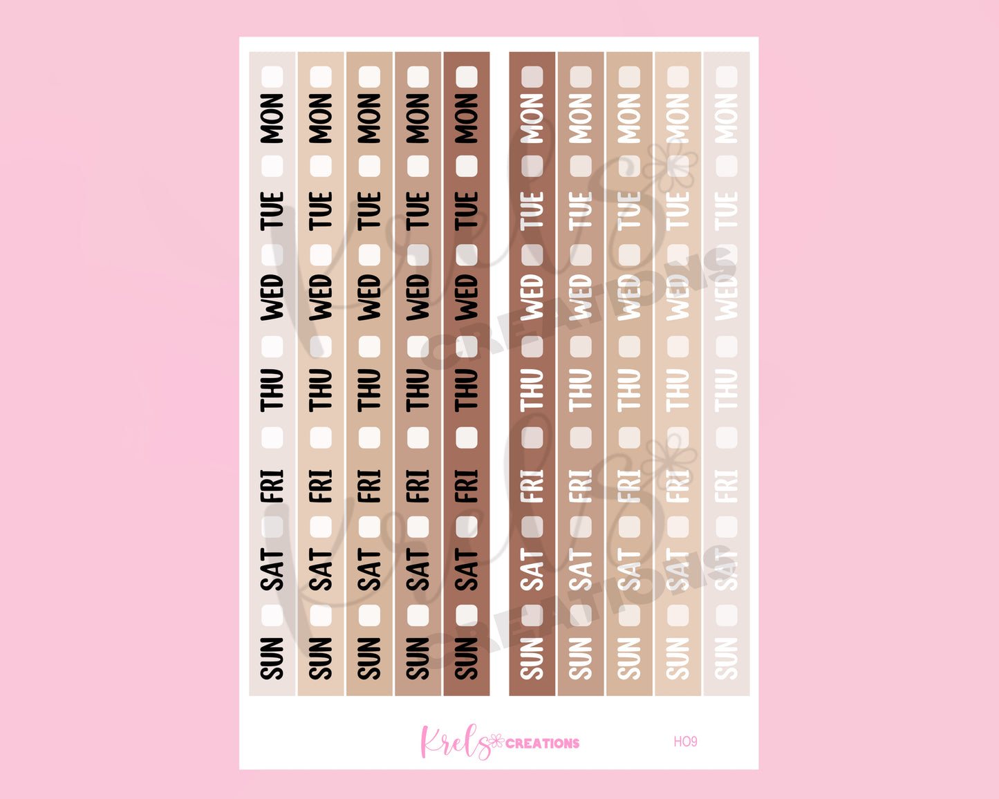 HO9| COFFEE | Date cover for Hobonichi Week