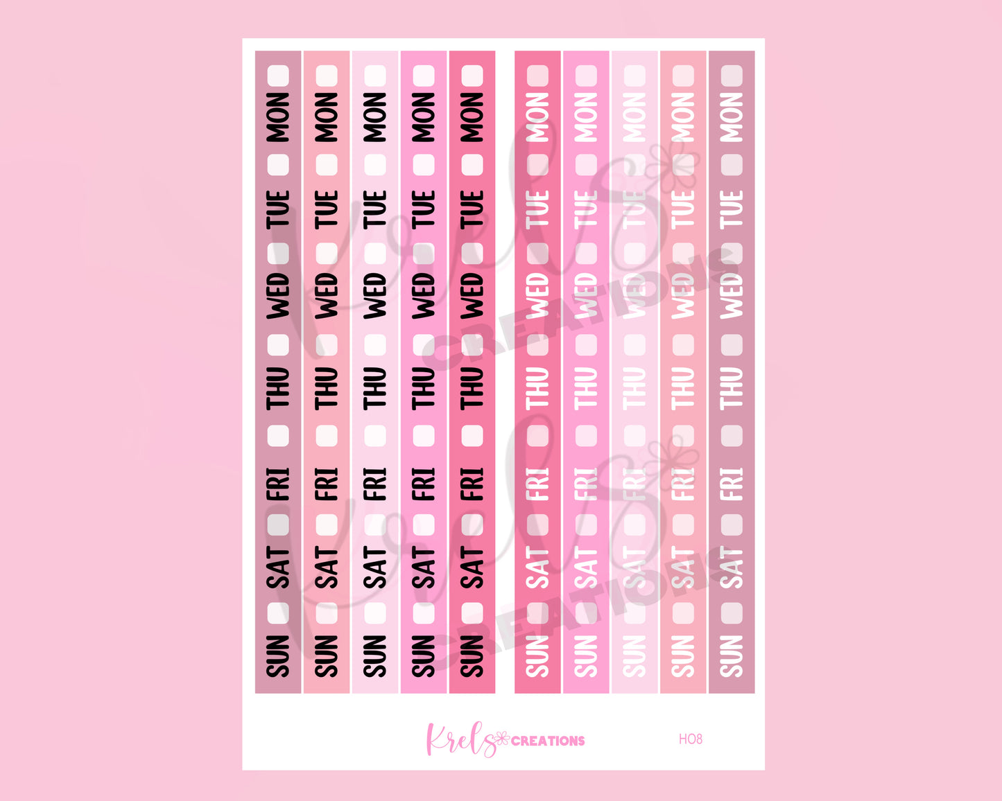 HO8| LOVE | Date cover for Hobonichi Week
