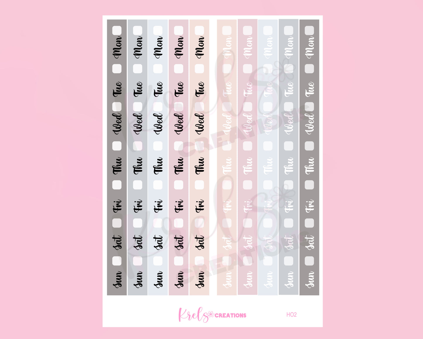 HO2 | NEUTRAL | Date cover for Hobonichi Week