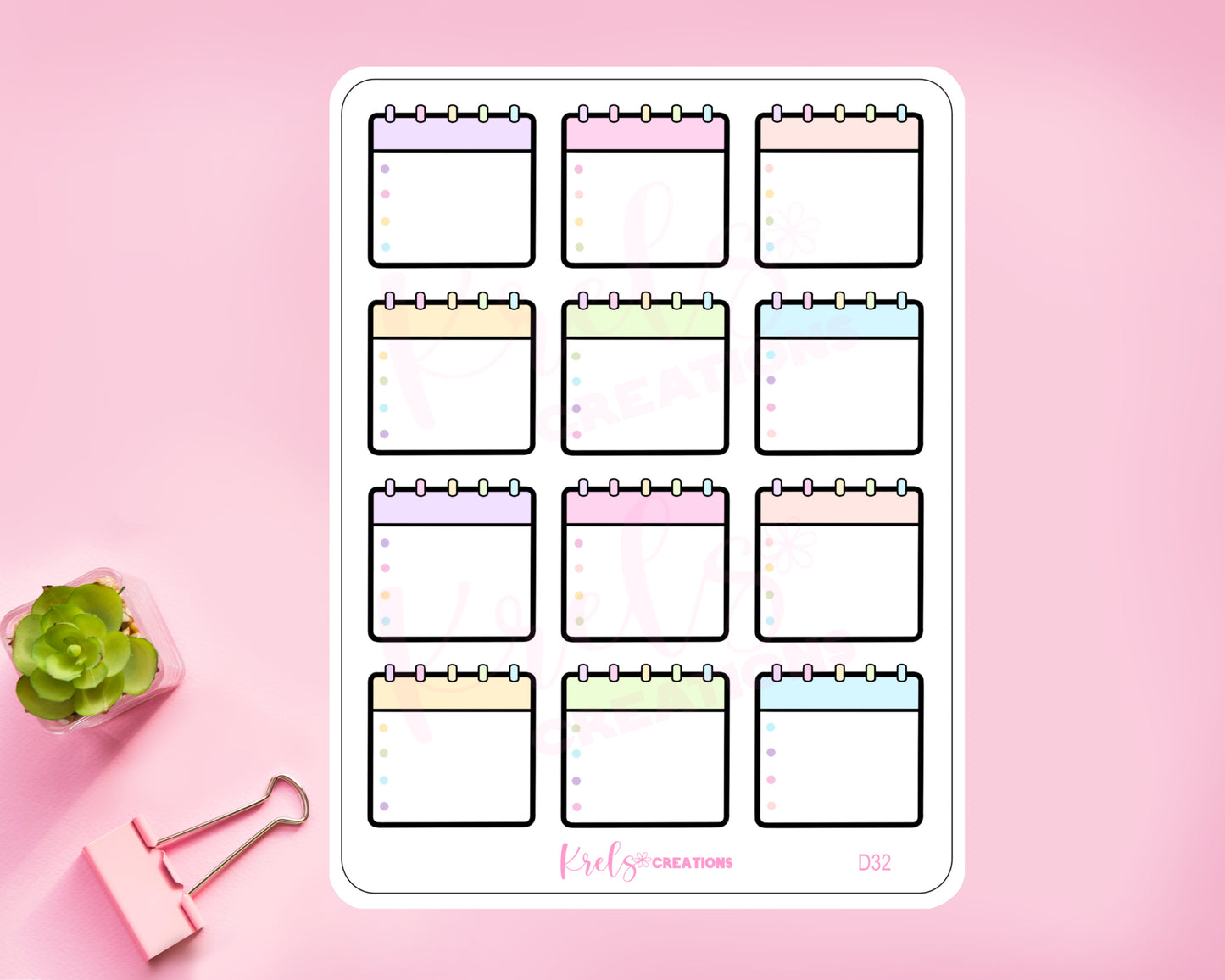 Notepad sticker | D32