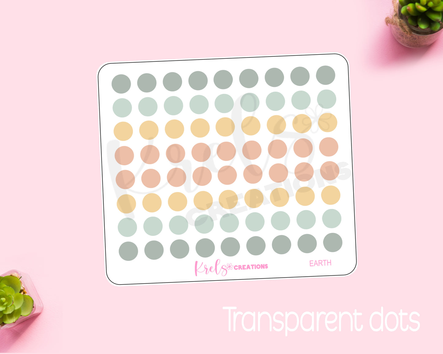 Earth | Small Dots | Transparent