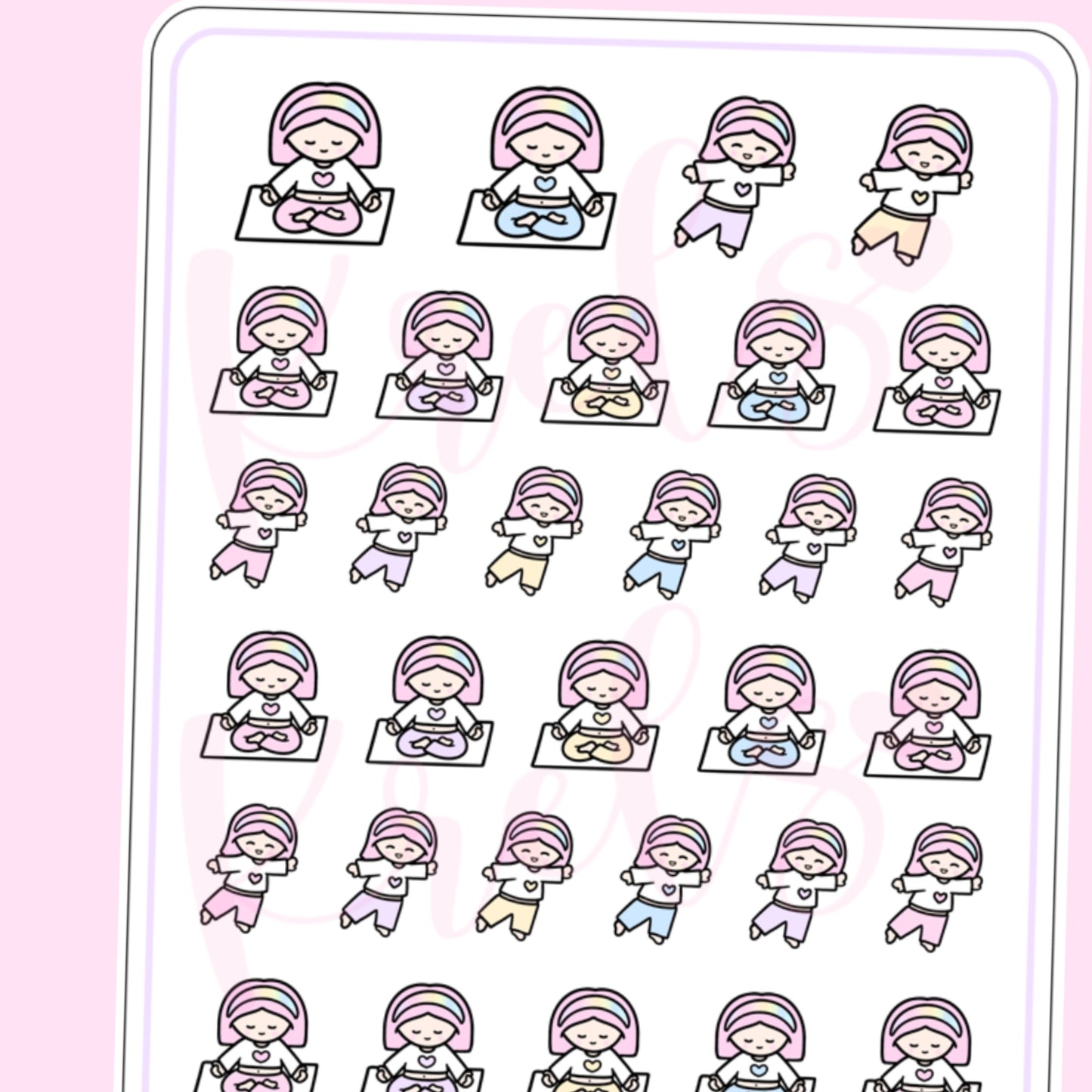 Yoga - Little K Stickers | HK173