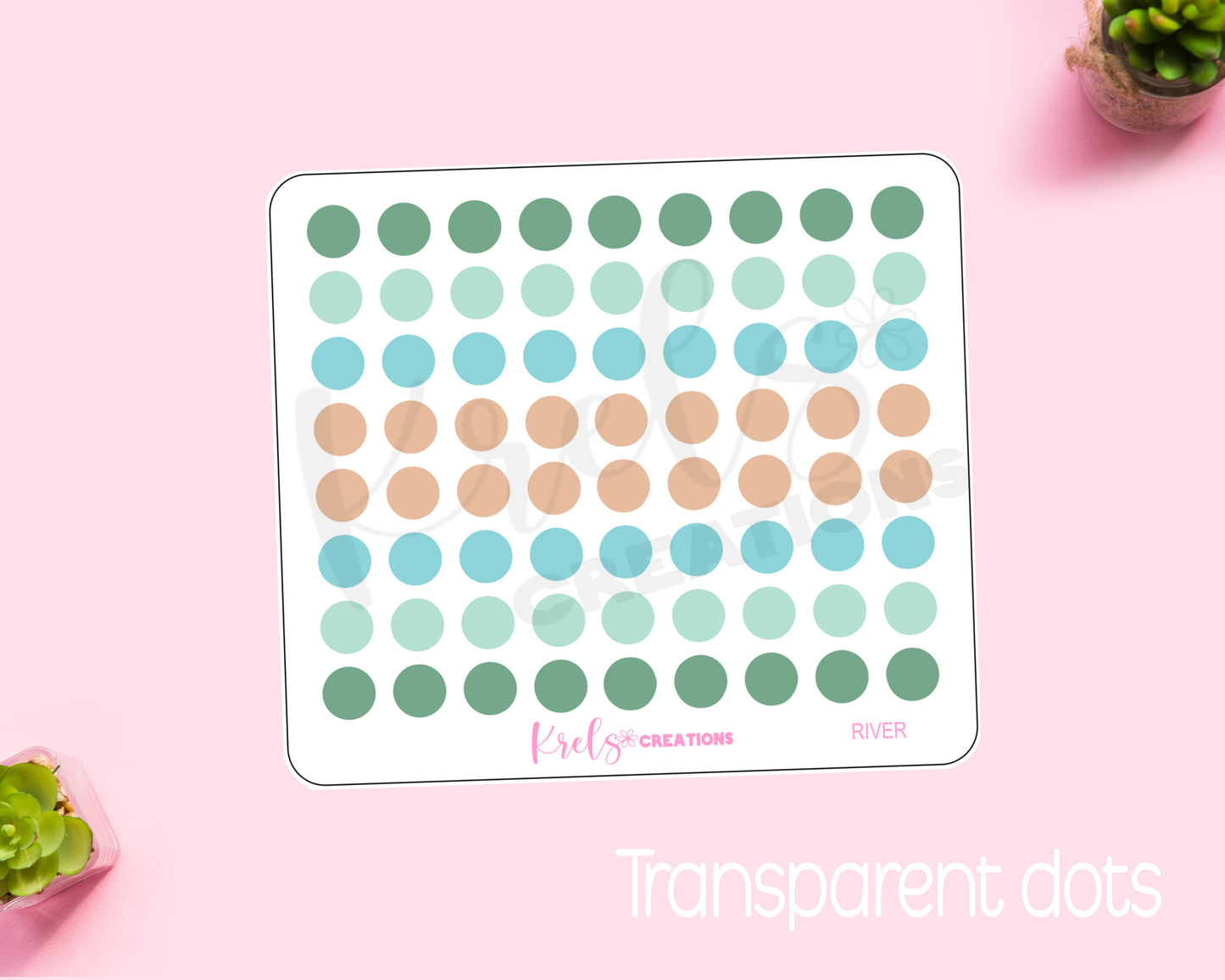 River | Small Dots | Transparent