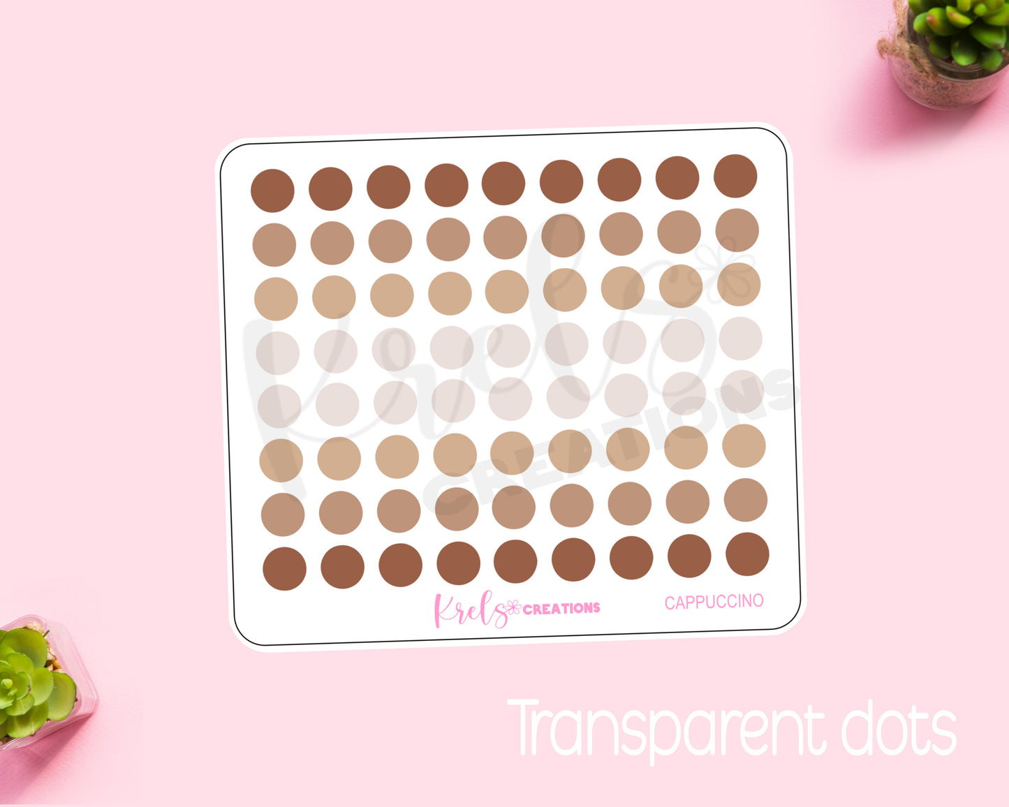 Cappuccino | Small Dots | Transparent