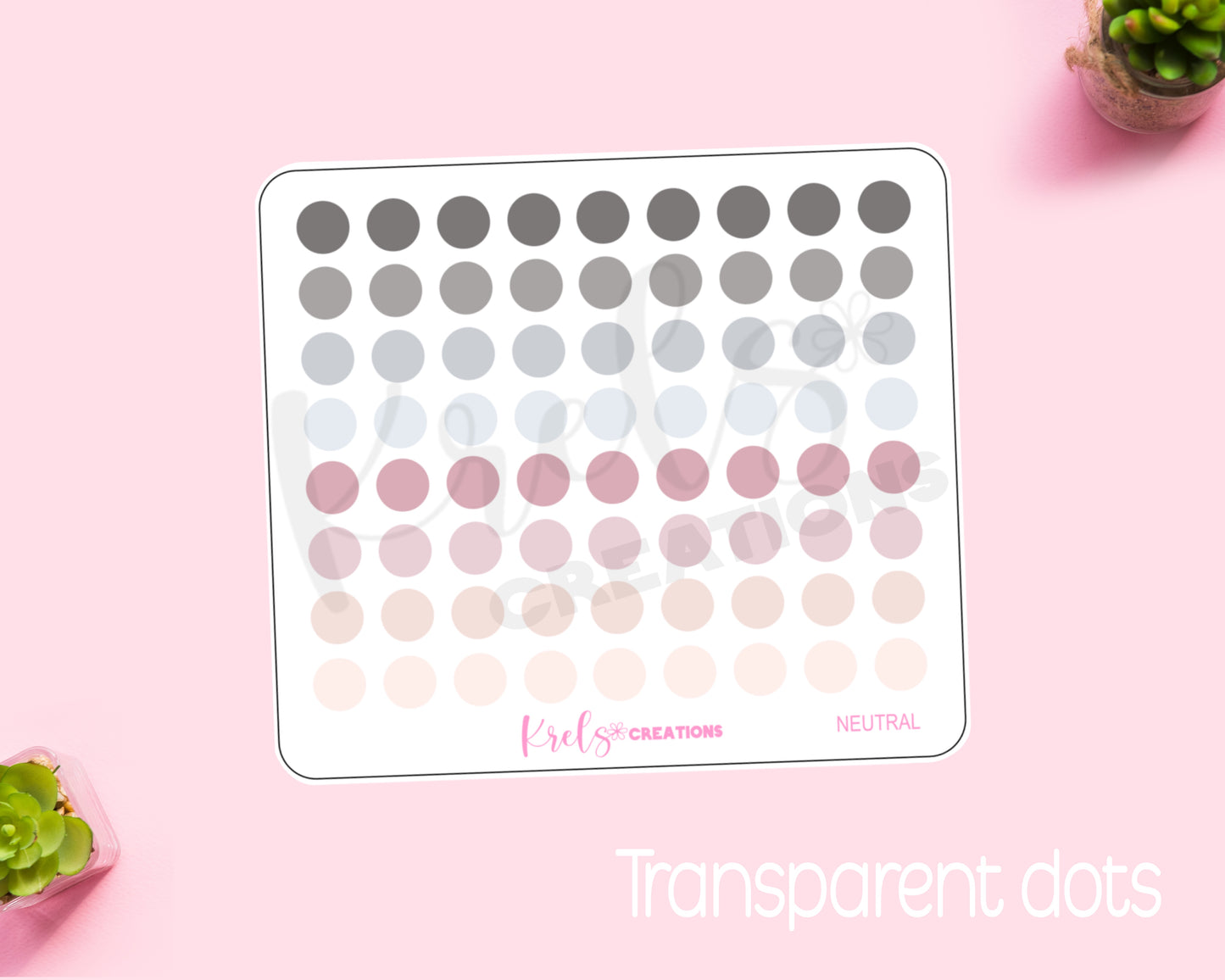 Neutral | Small Dots | Transparent