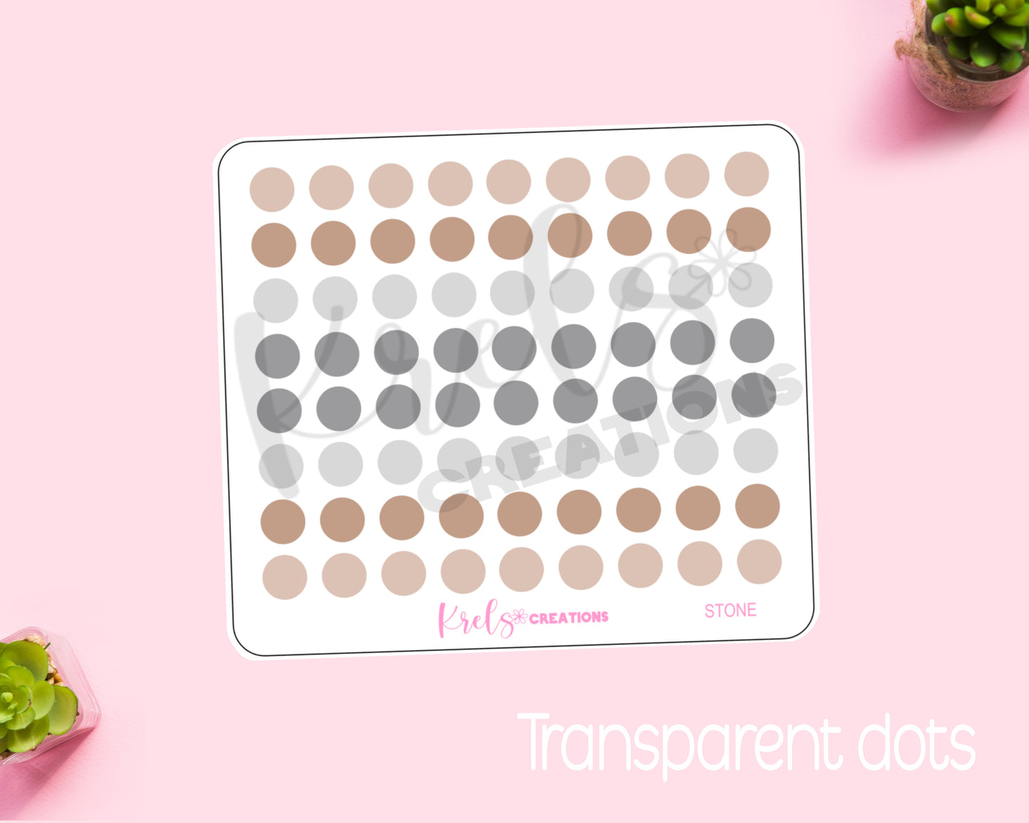 Stone | Small Dots | Transparent