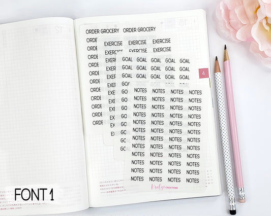 Shopping/Grocery Scripts | White Sticker