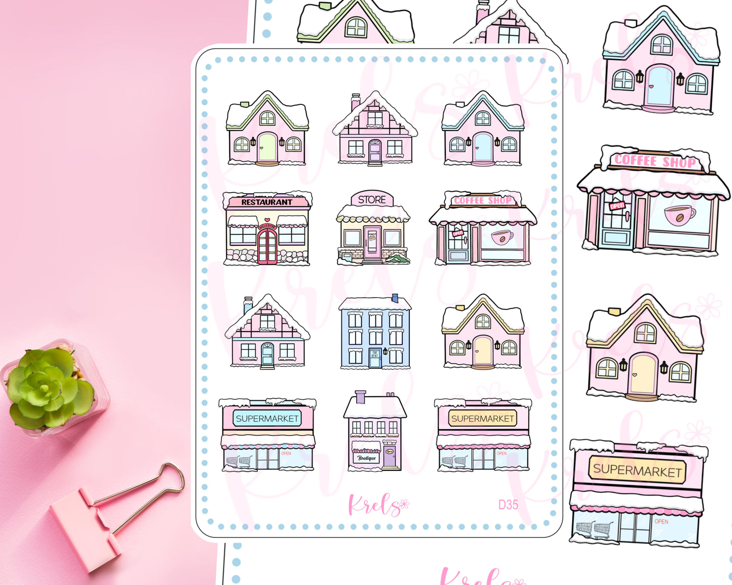SNOWY BUILDINGS | D35