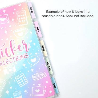 Divider for Reusable Sticker Book (5x7)