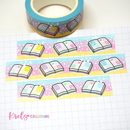 Bookart | Silver foil | 15mm washi tape