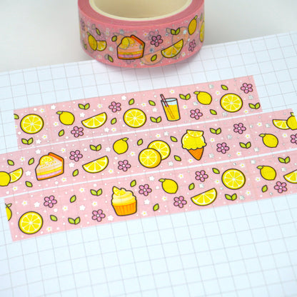 Sweet lemon | Silver foil | 15mm washi tape