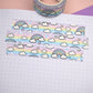 Rainbow -Rainbow | Silver foil | 15mm washi tape