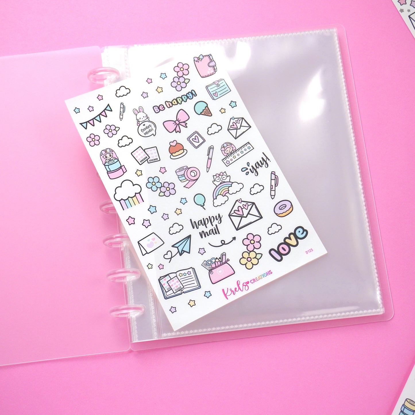 Disc Album STICKER | 1 Pocket | Sticker storage