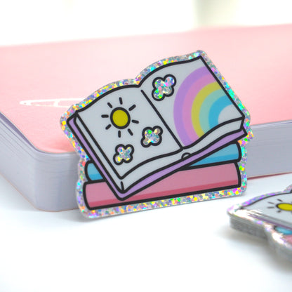 Story book | Glitter die-cut sticker