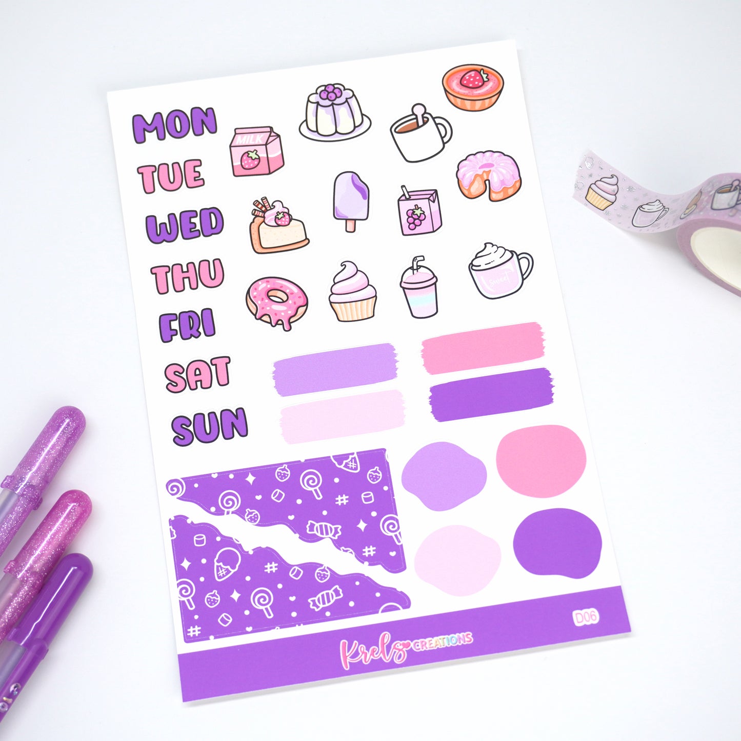 D06 | Sweet desserts | Journaling sticker