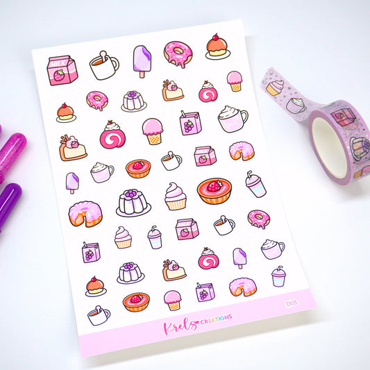 D05 | Sweet desserts doodles