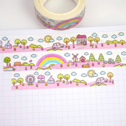 Beautiful Town | Holo foil | 15mm washi tape