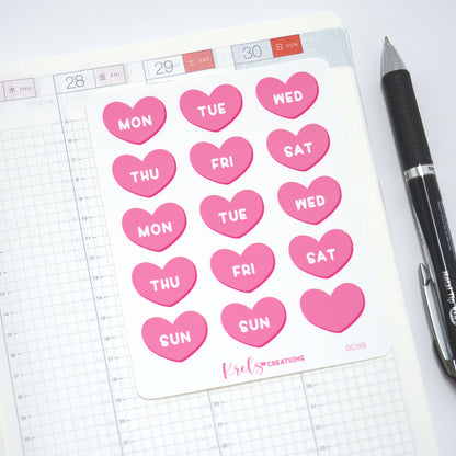 DC169 | Pink heart date covers
