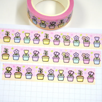 Flower pots | 15mm washi tape