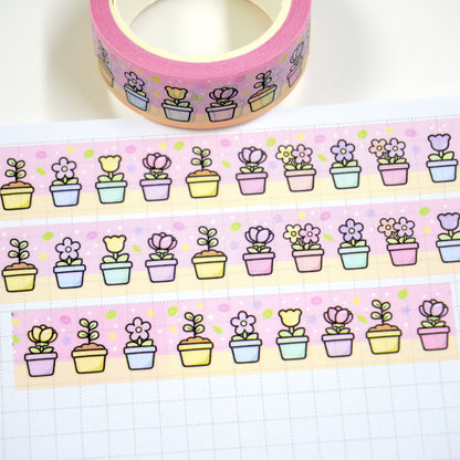 Flower pots | 15mm washi tape