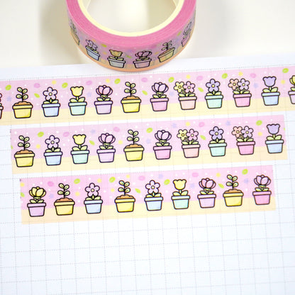 Flower pots | 15mm washi tape