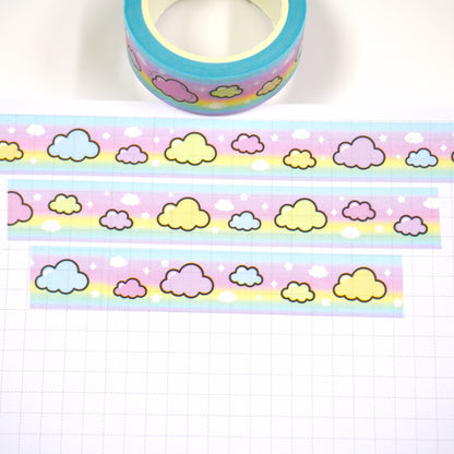 Rainbow clouds | 15mm washi tape