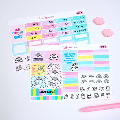 HC43 | Rainbow | Hobonichi cousin -2 sheets