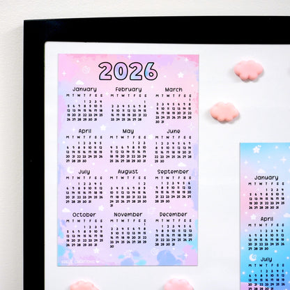 2026 Calendar Magnet | Watercolor