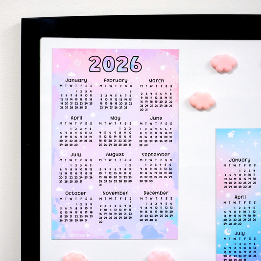 2026 Calendar Magnet | Watercolor
