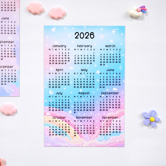 2026 Calendar Magnet | Sky